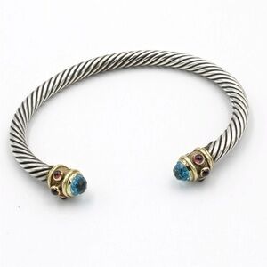 David Yurman Blue Topaz Renaissance bracelet